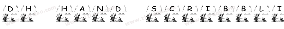 DH Hand Scribblies字体转换